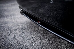 Mittlerer Cup Diffusor Heck Ansatz passend für Lexus LS Mk4 Facelift schwarz Hochglanz