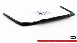 Mittlerer Cup Diffusor Heck Ansatz passend für Lexus LS Mk4 Facelift schwarz Hochglanz