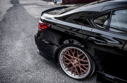 Mittlerer Cup Diffusor Heck Ansatz DTM Look passend für Lexus LS Mk4 Facelift schwarz Hochglanz