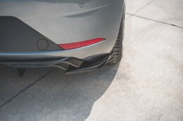 Heck Ansatz Flaps Diffusor für Seat Leon Mk3 FR FL schwarz Hochglanz