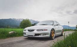 Street+ Spoilerlippe Front Ansatz passend für Mazda Xedos 6 schwarz Hochglanz