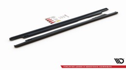 Seitenschweller Ansatz Cup Leisten passend für Mazda Xedos 6 schwarz matt