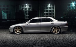 Street+ Seitenschweller Leisten passend für Mazda Xedos 6 schwarz Hochglanz