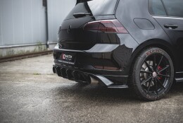Street Pro Heckschürze Heck Ansatz Diffusor passend für VW Golf 7 GTI TCR SCHWARZ