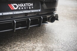 Street Pro Heckschürze Heck Ansatz Diffusor passend für VW Golf 7 GTI TCR SCHWARZ