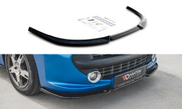 Cup Spoilerlippe Front Ansatz für Peugeot 207 Sport schwarz Hochglanz