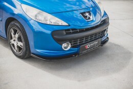 Cup Spoilerlippe Front Ansatz passend für Peugeot 207 Sport schwarz Hochglanz