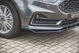 Cup Spoilerlippe Front Ansatz passend für Ford S-Max Mk2 Facelift schwarz matt