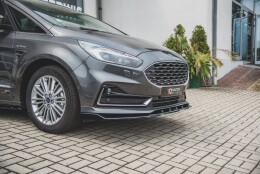Cup Spoilerlippe Front Ansatz passend für Ford S-Max Mk2 Facelift schwarz matt
