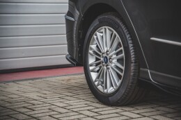 Heck Ansatz Flaps Diffusor für Ford S-Max Vignale Mk2 FL schwarz Hochglanz