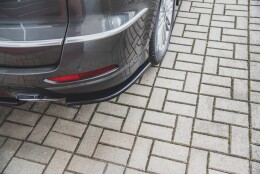 Heck Ansatz Flaps Diffusor passend für Ford S-Max Vignale Mk2 Facelift schwarz Hochglanz