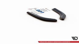 Heck Ansatz Flaps Diffusor passend für Ford S-Max Vignale Mk2 Facelift schwarz Hochglanz