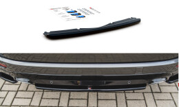 Mittlerer Cup Diffusor Heck Ansatz für Ford S-Max Vignale Mk2 Facelift schwarz Hochglanz
