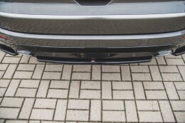 Mittlerer Cup Diffusor Heck Ansatz für Ford S-Max Vignale Mk2 FL schwarz Hochglanz