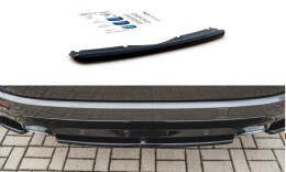 Mittlerer Cup Diffusor Heck Ansatz passend für Ford S-Max Vignale Mk2 Facelift schwarz Hochglanz