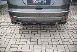 Mittlerer Cup Diffusor Heck Ansatz passend für Ford S-Max Vignale Mk2 Facelift schwarz Hochglanz