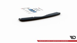 Mittlerer Cup Diffusor Heck Ansatz passend für Ford S-Max Vignale Mk2 Facelift schwarz Hochglanz
