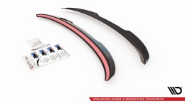 Heck Spoiler Aufsatz Abrisskante passend für Ford S-Max Mk2 Facelift schwarz Hochglanz