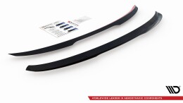 Heck Spoiler Aufsatz Abrisskante passend für Ford S-Max Mk2 Facelift schwarz Hochglanz