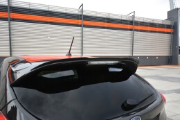 Heck Spoiler Aufsatz Abrisskante passend für Ford Focus ST-Line Mk3 FL schwarz Hochglanz