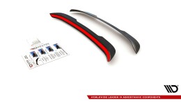 Heck Spoiler Aufsatz Abrisskante passend für Ford Focus ST-Line Mk3 FL schwarz Hochglanz