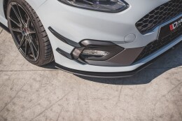 Street Pro Cup Spoilerlippe Front Ansatz für Ford Fiesta Mk8 ST / ST-Line SCHWARZ
