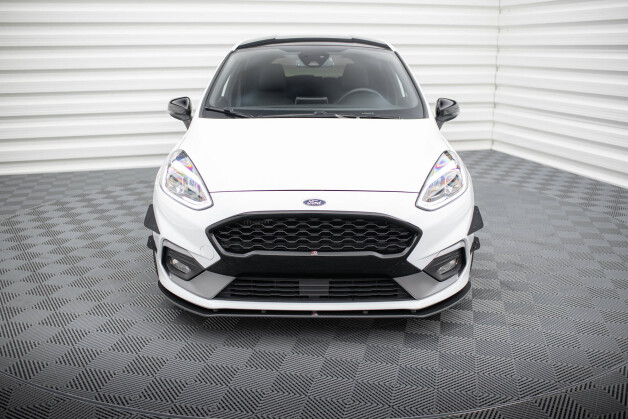 Street Pro Cup Spoilerlippe Front Ansatz passend für Ford Fiesta Mk8 ST / ST-Line rot