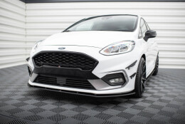Street Pro Cup Spoilerlippe Front Ansatz passend für Ford Fiesta Mk8 ST / ST-Line rot