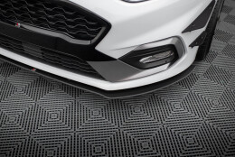 Street Pro Cup Spoilerlippe Front Ansatz passend für Ford Fiesta Mk8 ST / ST-Line rot