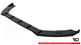 Street Pro Cup Spoilerlippe Front Ansatz für Ford Fiesta Mk8 ST / ST-Line SCHWARZ+ HOCHGLANZ FLAPS