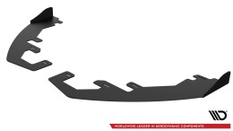 Front Stoßstangen Racing Flaps passend für Ford Fiesta Mk8 ST / ST-Line schwarz Hochglanz