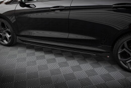 Street Pro Seitenschweller Leisten + Flaps passend für Ford Fiesta ST / ST-Line Mk8 schwarz Hochglanz