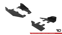 Side Front Stoßstangen Racing Flaps passend passend für Ford Fiesta Mk8 ST / ST-Line FLAPS HOCHGLANZ