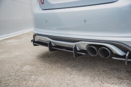 Street Pro Heck Ansatz Diffusor für Ford Fiesta Mk8 ST SCHWARZ