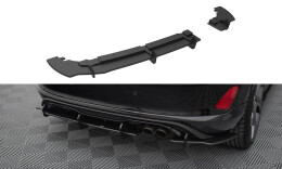 Street Pro Heck Ansatz Diffusor passend für Ford Fiesta Mk8 ST rot