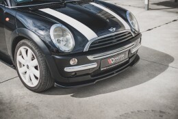 Street+ Spoilerlippe Front Ansatz passend für Mini Cooper / One R50 schwarz Hochglanz