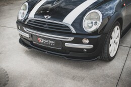 Street+ Spoilerlippe Front Ansatz passend für Mini Cooper / One R50 schwarz Hochglanz