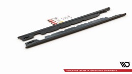 Seitenschweller Ansatz Cup Leisten passend für Mini Cooper / One R50 schwarz Hochglanz