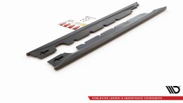 Street+ Seitenschweller Leisten passend für Mini Cooper / One R50 schwarz Hochglanz