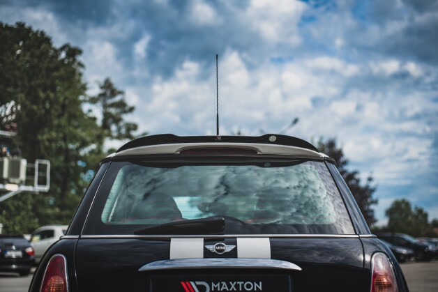 Heck Spoiler Aufsatz Abrisskante passend für Mini Cooper / One R50 schwarz Hochglanz