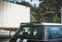 Heck Spoiler Aufsatz Abrisskante passend für Mini Cooper / One R50 schwarz Hochglanz