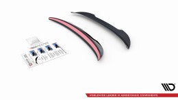 Heck Spoiler Aufsatz Abrisskante passend für Mini Cooper / One R50 schwarz Hochglanz