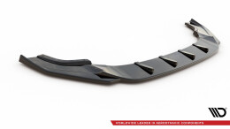 Cup Spoilerlippe Front Ansatz V.9 passend für VW Golf R / R-Line Mk7 Facelift schwarz Hochglanz