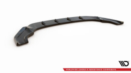 Cup Spoilerlippe Front Ansatz V.9 passend für VW Golf R / R-Line Mk7 Facelift schwarz Hochglanz