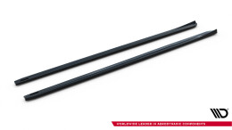 Seitenschweller Ansatz Cup Leisten V.4 passend für VW Golf R / R-Line Mk7 Facelift schwarz Hochglanz