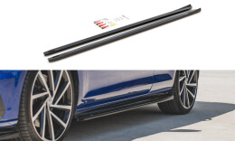 Seitenschweller Ansatz Cup Leisten V.4 passend für VW Golf 7 R/ R-Line FL Carbon Look
