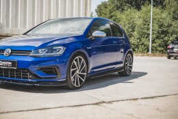 Seitenschweller Ansatz Cup Leisten V.4 passend für VW Golf 7 R/ R-Line FL Carbon Look