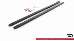 Seitenschweller Ansatz Cup Leisten V.4 passend für VW Golf 7 R/ R-Line FL Carbon Look