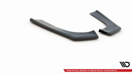 Heck Ansatz Flaps Diffusor für Mercedes CLA AMG-Line X118 schwarz Hochglanz