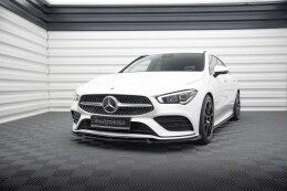 Cup Spoilerlippe Front Ansatz V.2 für Mercedes CLA A35 AMG / AMG-Line C118 schwarz Hochglanz